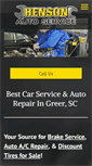 Mobile Screenshot of hensonsautoservice.com