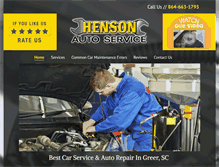 Tablet Screenshot of hensonsautoservice.com